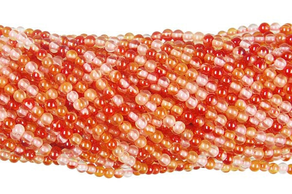 Red Agate Round Beads