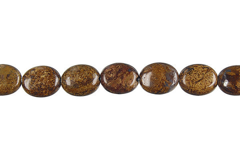 Bronzite Flat Oval Beads
