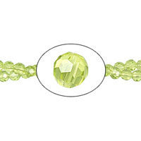 Chinese Crystal (Peridot) Faceted Round