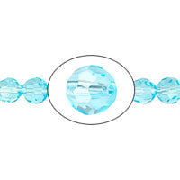 Chinese Crystal (Blue Zircon) Faceted Round