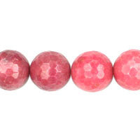 Rhodonite Faceted Round Beads