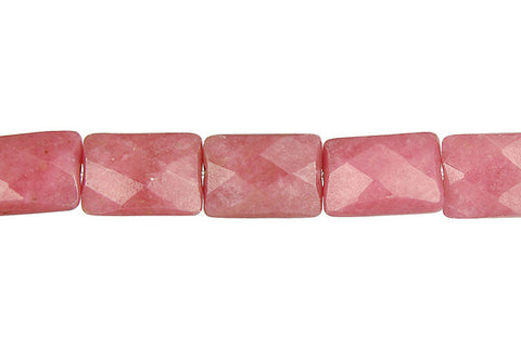 Rhodonite Faceted Rectangle Beads