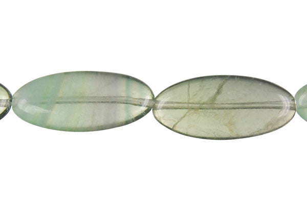 Fluorite (A) Flat Oval Beads