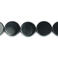 Black Onyx Coin Beads