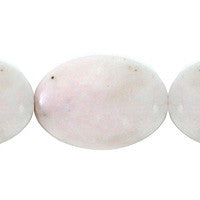 Pink Opal Flat Rice Beads