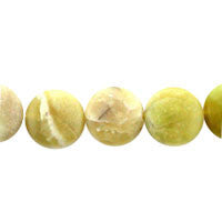 Yellow Opal Button Beads
