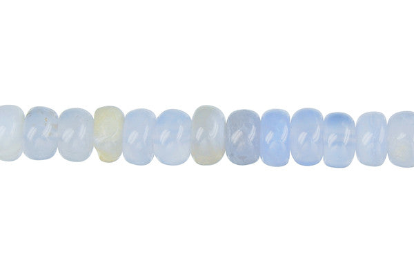 Blue Chalcedony Rondelle Beads