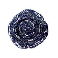 Pendant Blue Stone Carved Rose