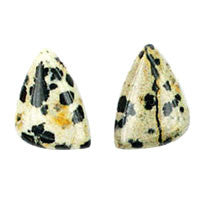 Dalmatian Jasper Triangle Beads