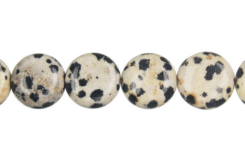 Dalmatian Jasper Button Beads