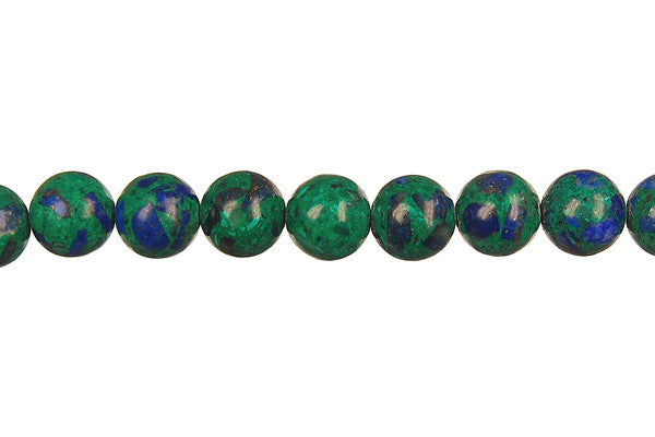 Azurite-Malachite Round Beads