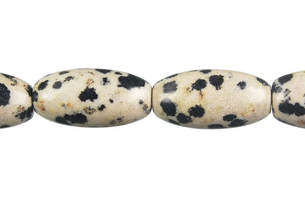 Dalmatian Jasper Rice Beads