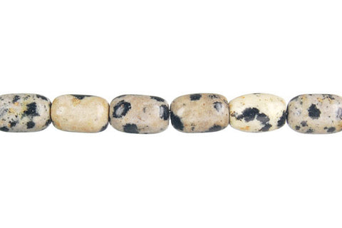 Dalmatian Jasper Drum Beads