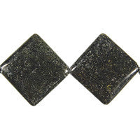 Russian Serpentine Diamond Square Beads