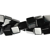 Black Onyx (AAA) Cube Beads