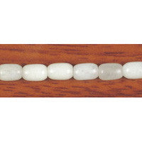 White Marble Drum Beads