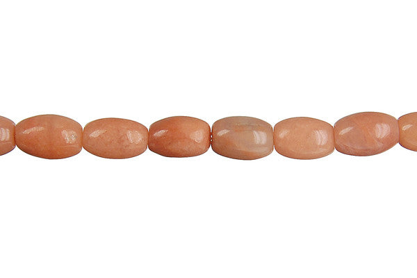 Peach Aventurine Drum Beads