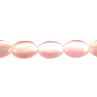 Light Pink (Fiber Optic) Flat Oval (A Grade)