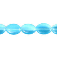 Blue (Fiber Optic) Flat Oval (A Grade)