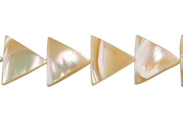 Shell (Natural MOP) Triangle Beads