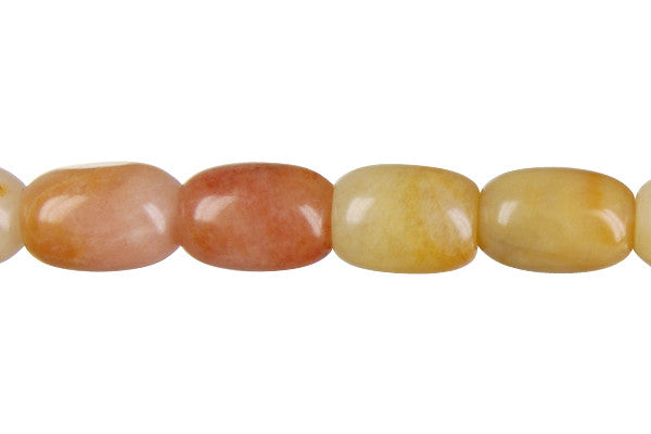 Yellow Jade Drum Beads