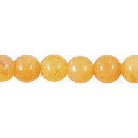 Yellow Jade Round Beads