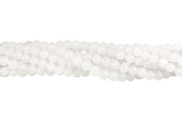 White Marble Round Beads