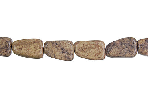 Picasso Jasper Tooth Nugget Beads