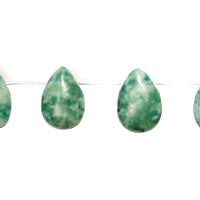 Tree Agate Flat Briolette Beads
