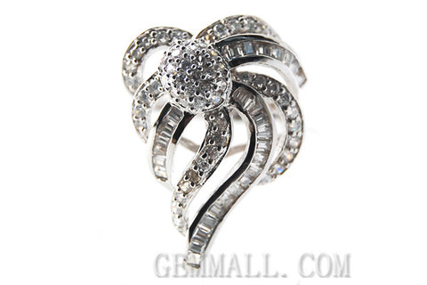 Sterling Silver CZ Paved Ring Style (rha0004)