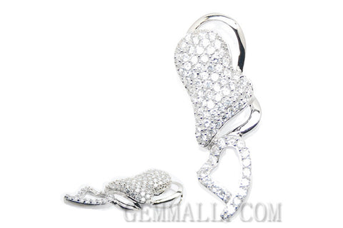 Sterling Silver CZ Paved Pendant Style (rhp0036)