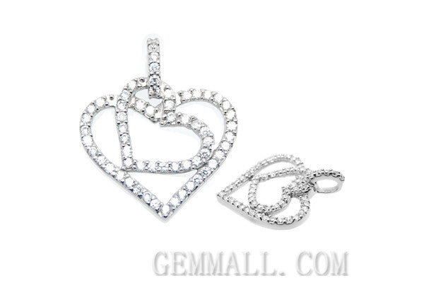 Sterling Silver CZ Paved Pendant Style (rhp0038)