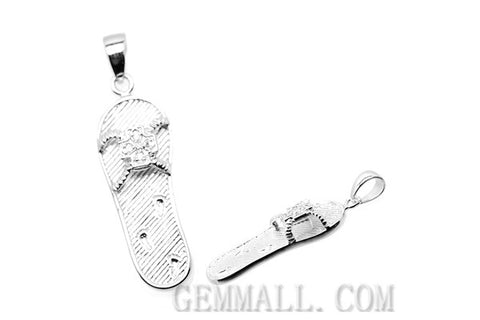 Sterling Silver CZ Paved Pendant Style (rhp0043), Sandal