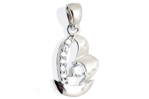 Sterling Silver CZ Paved Pendant Style (zy017), Heart