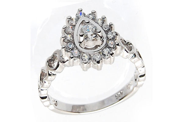Sterling Silver CZ Paved Ring Style (zy122)