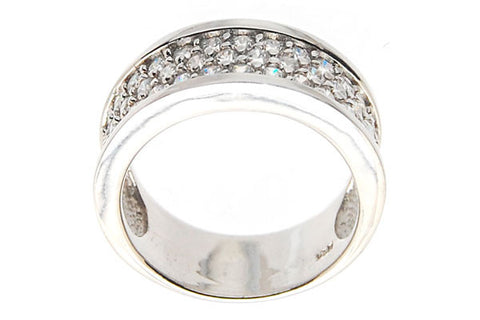 Sterling Silver CZ Paved Ring Style (zy186)