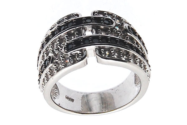 Sterling Silver CZ Paved Ring Style (zy249)