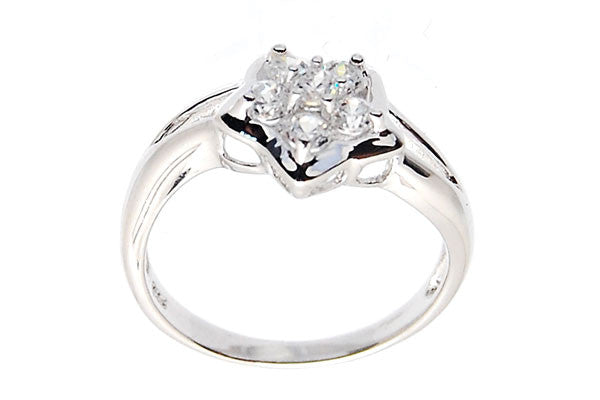 Sterling Silver CZ Paved Ring Style (zy256)