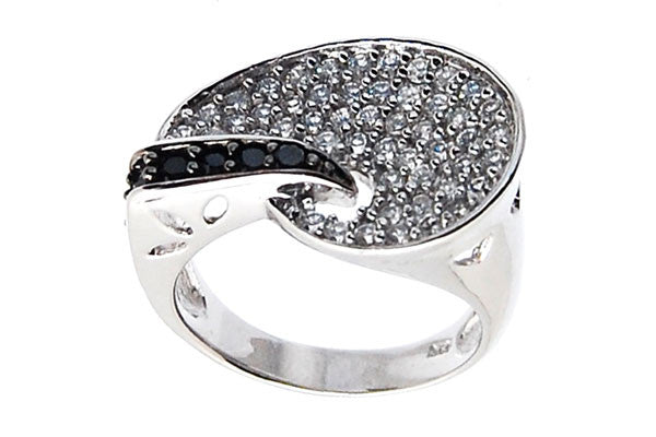 Sterling Silver CZ Paved Ring Style (zy263)