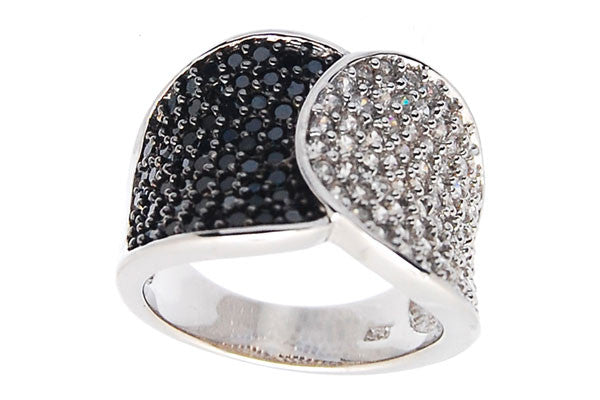 Sterling Silver CZ Paved Ring Style (zy278)