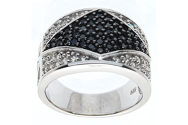 Sterling Silver CZ Paved Ring Style (zy306)
