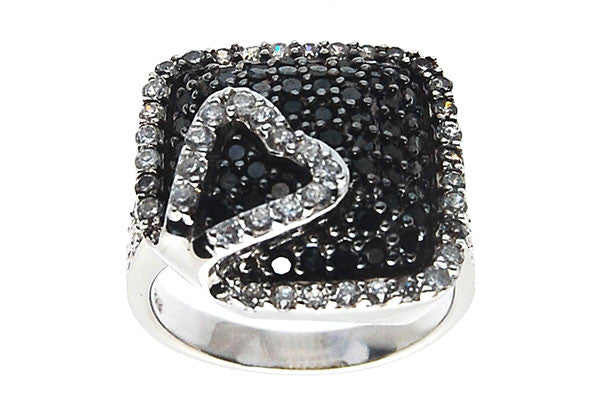Sterling Silver CZ Paved Ring Style (zy308)